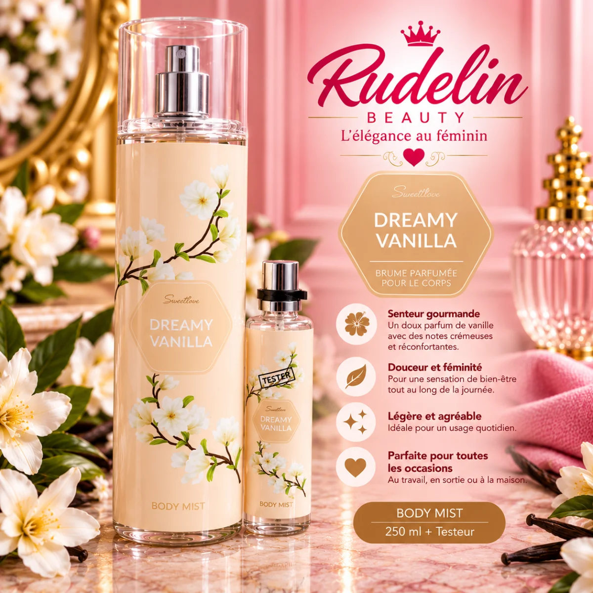 🍦 2. DREAMY VANILLA – Douceur vanillée