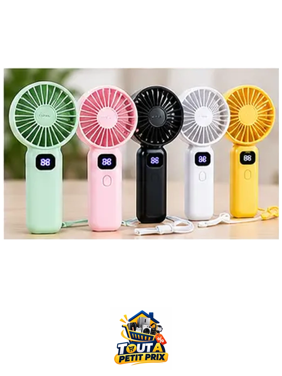 Ventilateur de poche avec afficheur