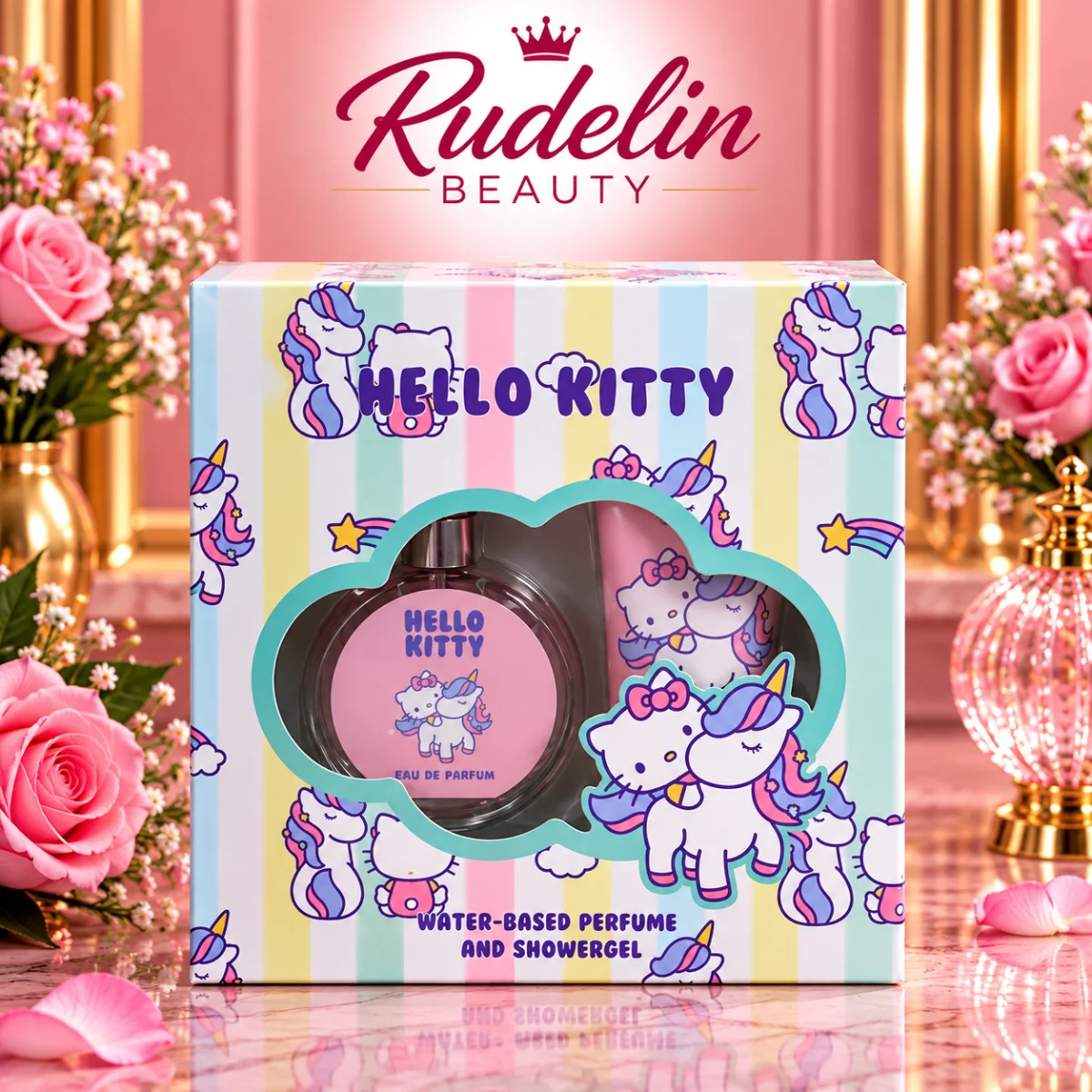 🦄 2. COFFRET HELLO KITTY – LICORNE PASTEL