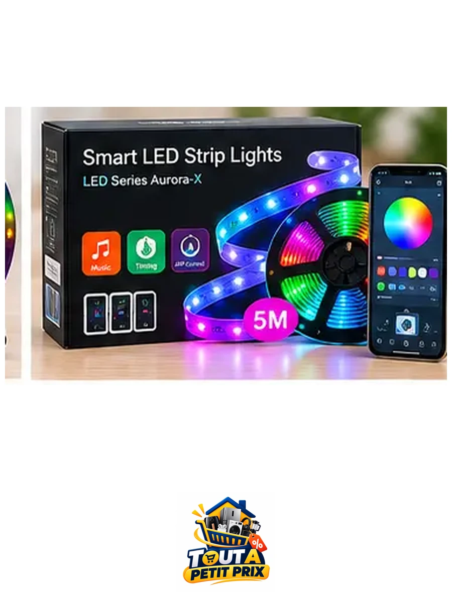 Ruban LED connecté multicolore 5 m