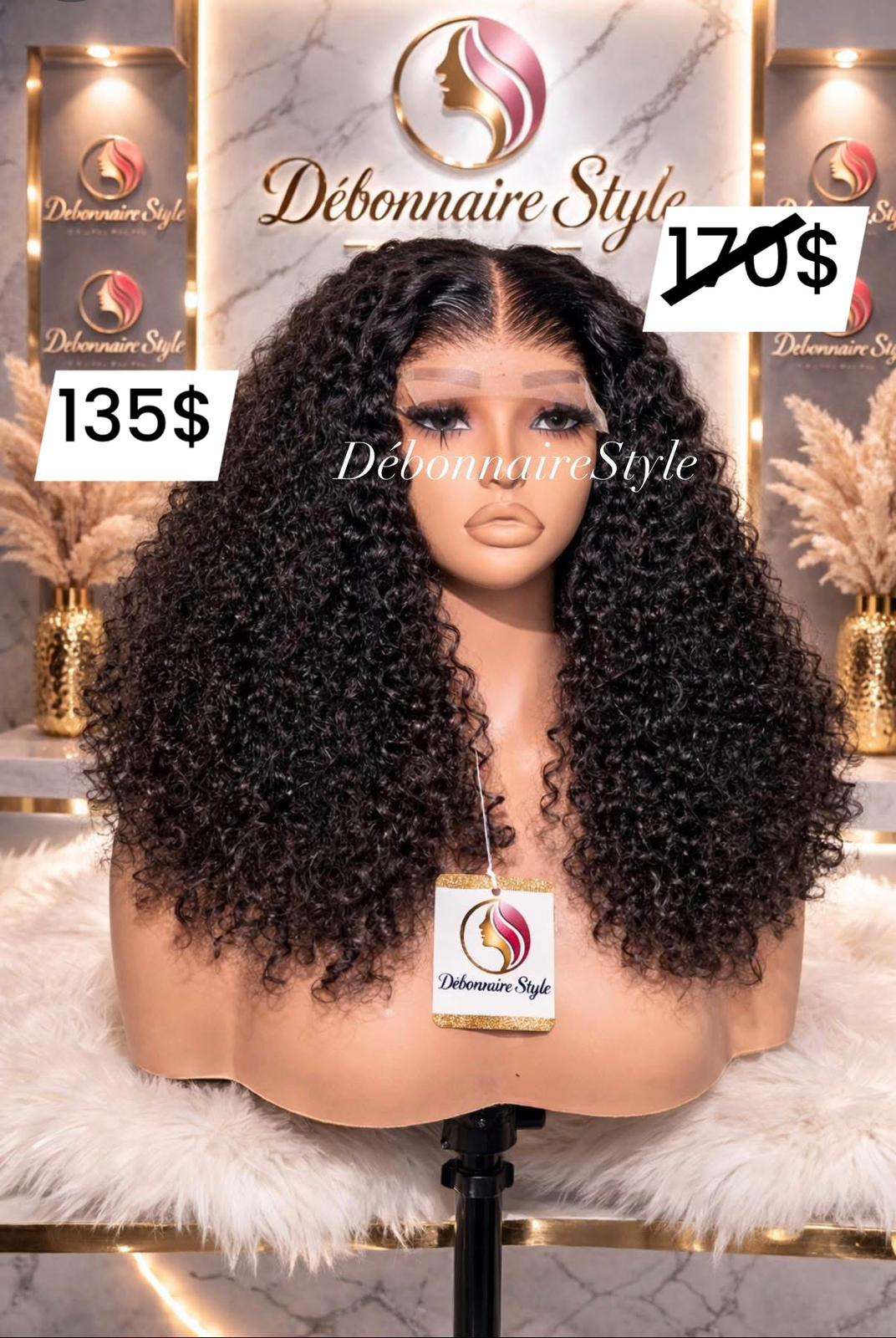 Perruque mayi noire 26pouce closure