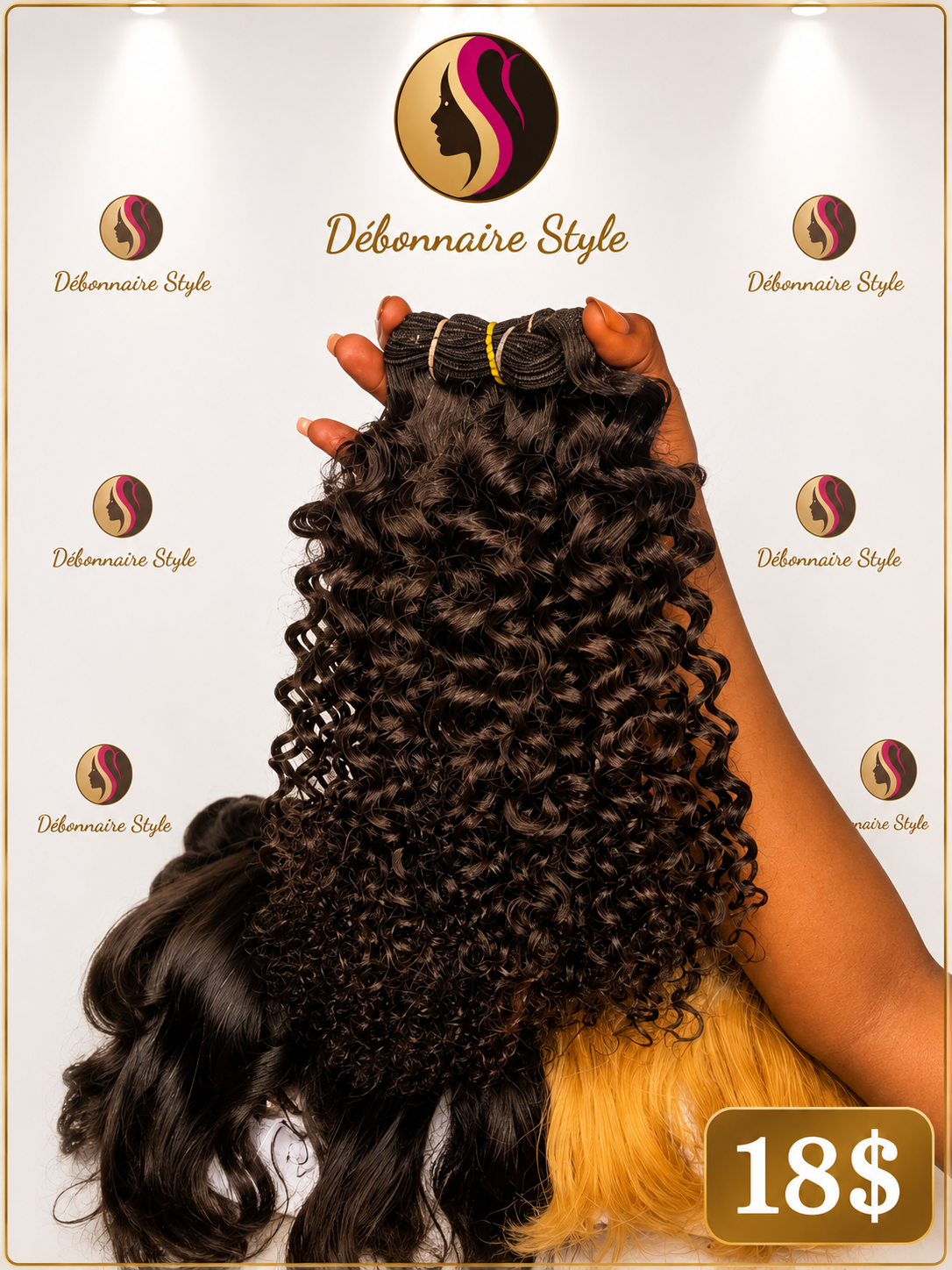 Cabello 14pouce mayi 5boules 