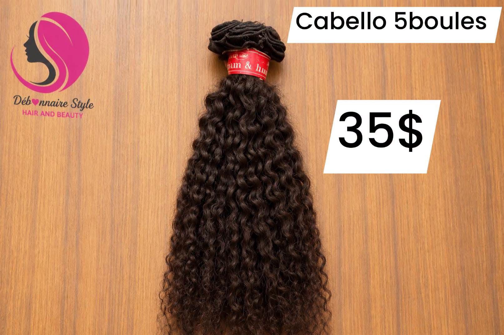 Tissage cabello mayi noire 16pouce 5boules